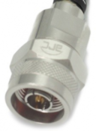 N plug 50 Ω, RG-8X, LMR-240, Belden 9258, solder connection, straight, 082-6556