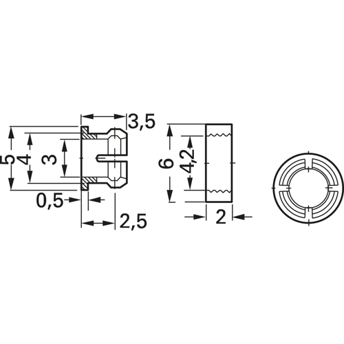 10130869 Fischer Elektronik LED Spacer Image 2