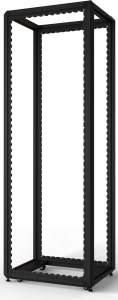 47 U cabinet rack, mobile, (H x W x D) 2200 x 600 x 800 mm, steel, black gray, 20630-240