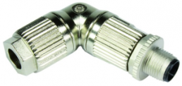 Plug, M12, 5 pole, crimp connection, screw locking, angled, 21038223505