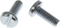 Flat head screw, slotted, M3, 6 mm, steel, galvanized, DIN 85