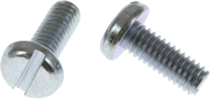 Flat head screw, slotted, M2.5, 8 mm, steel, galvanized, DIN 85