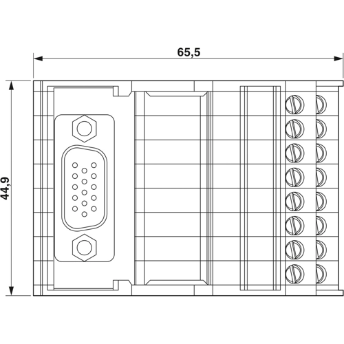 2322326 Phoenix Contact Transfer Modules for Mounting Rail Image 2