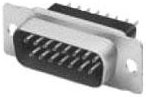 D-Sub plug, 25 pole, standard, equipped, straight, solder pin, 5745412-7
