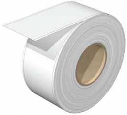 Polyester Label, (L x W) 30 m x 38 mm, white, Roll with 1 pcs