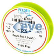 Solder wire, lead-free, SAC (Sn95Ag3.8Cu0.7), Ø 0.5 mm, 100 g