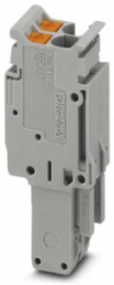 Plug, push-in connection, 0.14-4.0 mm², 2 pole, 24 A, 6 kV, gray, 3211281