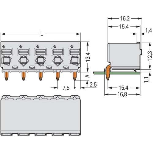 2092-3375 WAGO PCB Connection Systems Image 2