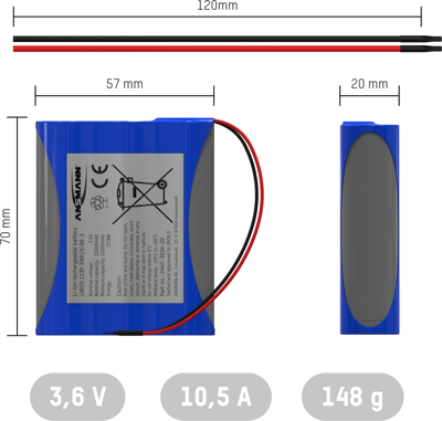 2447-3034-20 Ansmann Rechargeable Battery Packs Image 2