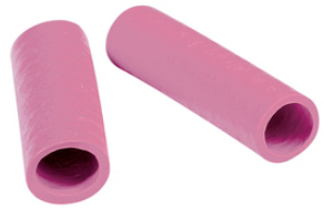 Protection and insulating grommet, inside Ø 5 mm, L 25 mm, pink, PCR, -30 to 90 °C, 0201 0005 015