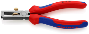 Stripping pliers for Plastic-coated cables, Rubber-coated cables, 10 mm², AWG 8, cable-Ø 5 mm, L 160 mm, 156 g, 11 12 160