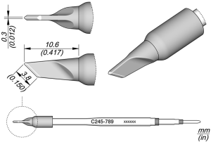 Soldering tip, Blade shape, JBC-C245789