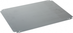 Simple mounting plate for enclosures, H1200xW1200mm, zinc plated steel