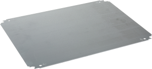 Simple mounting plate for enclosures, H1200xW1000mm, galvanised steel, dimensions reversible