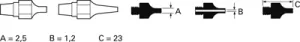 DX 113 (100) Weller Soldering tips, desoldering tips and hot air nozzles