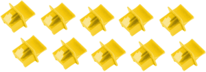 Dust protective cap for RJ45 socket, yellow, BS08-01024-10