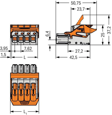 831-1104/320-000 WAGO PCB Connection Systems Image 5