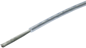 FEP-Stranded wire, high flexible, 1.5 mm², AWG 16, transparent, outer Ø 2.5 mm