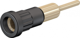 4 mm socket, round plug connection, mounting Ø 6.8 mm, black, 23.1014-21