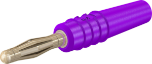 2 mm plug, solder connection, 0.5 mm², purple, 22.2618-26