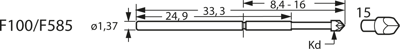 F10015B150G200 Feinmetall Contact Probes Image 3