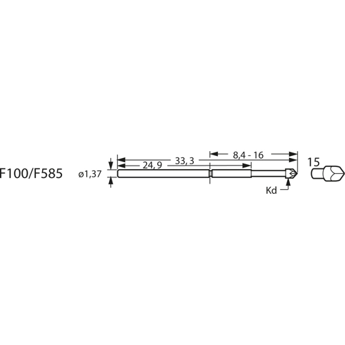 F10015B150G200 Feinmetall Contact Probes Image 3
