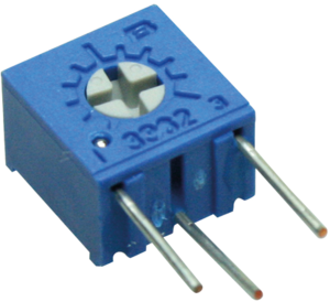 Cermet trimmer potentiometer, 5 kΩ, 0.5 W, THT, lateral, 3362S-1-502LF