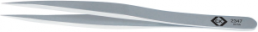 ESD precision tweezers, uninsulated, antimagnetic, stainless steel, 123 mm, T2347