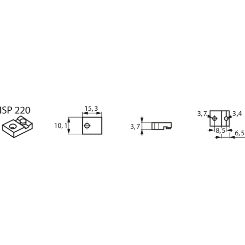 ISP 220 Fischer Elektronik Semiconductor Sockets, Holders Image 2