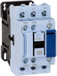 Power contactor, 3 pole, 25 A, 230 V, 1 Form A (N/O) + 2 Form B (N/C), screw connection, 12772076
