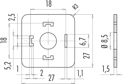 16 8085 000 binder Accessories for Industrial Connectors Image 2