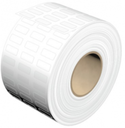 Polyester Label, (L x W) 12 x 6 mm, white, Roll with 10000 pcs