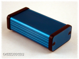 Aluminum enclosure, (L x W x H) 80 x 45 x 25 mm, blue, IP54, 1455D801BU