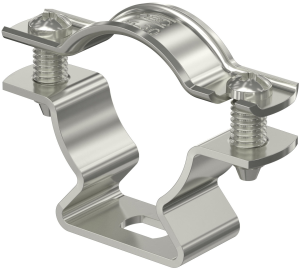 Spacer clamp, max. bundle Ø 30 mm, stainless steel, (L x W) 59 x 16 mm