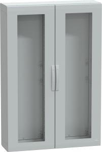 Control cabinet, (H x W x D) 1500 x 1000 x 320 mm, IP65, polyester, light gray, NSYPLA15103TG