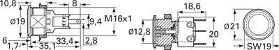 1241.6611.1120000 SCHURTER Pushbutton Switches Image 2