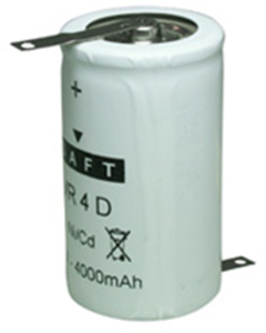 Nickel-cadmium-battery, 1.2 V, 4.5 Ah, KR20, D, soldering lug