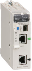 Processor module M340 - max 1024 discrete + 256 analog I/O - Modbus - Ethernet