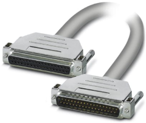 Extension cable, 1 m, D-Sub plug, 37 pole to D-SUB socket, 37 pole, 1066608
