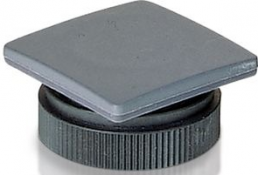 RAFIX 22 QR, blanking caps, opaque, slate gray, 29.8 mm x 29.8 mm, 22.3 mm