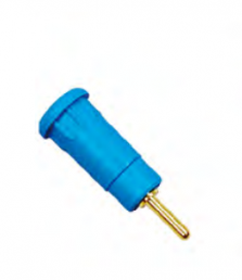 1.5 mm panel socket, round plug connection, mounting Ø 10.5 mm, blue, 65.3301-23