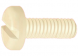 Pan head screw, slot, M3, 6 mm, polyamide, DIN 85/ISO 1580