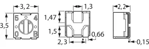 3313J-1-105E Bourns Electronics GmbH Trimmer Potentiometers Image 2