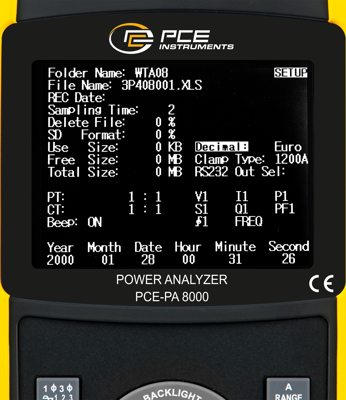 PCE-PA 8000 PCE Instruments Power Analysers Image 2