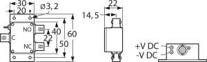 RF relays, 1 Form C (NO/NC), 50 Ω, 100 MHz, 10 mA, 24 V (DC), TVR-5021