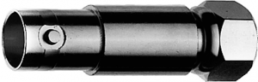 Coaxial adapter, 50 Ω, F plug to BNC socket, straight, 100023644