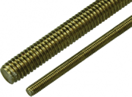 Threaded rod, M6, 1000 mm, brass, DIN 975