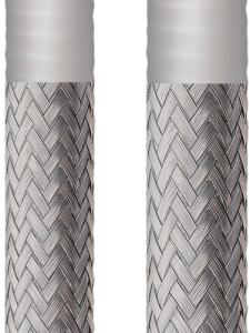 Metal braided sleeve, range 3-10 mm, silver, -50 to 250 °C