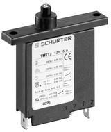 Circuit breaker, 1 pole, F characteristic, 2 A, 28 V (DC), 240 V (AC), faston plug 6.3 x 0.8 mm, mounting flange, IP40
