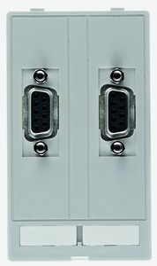 Data module, 2 x D-Sub socket, 9 pole to 2 x D-Sub plug, 9 pole, 39500030020